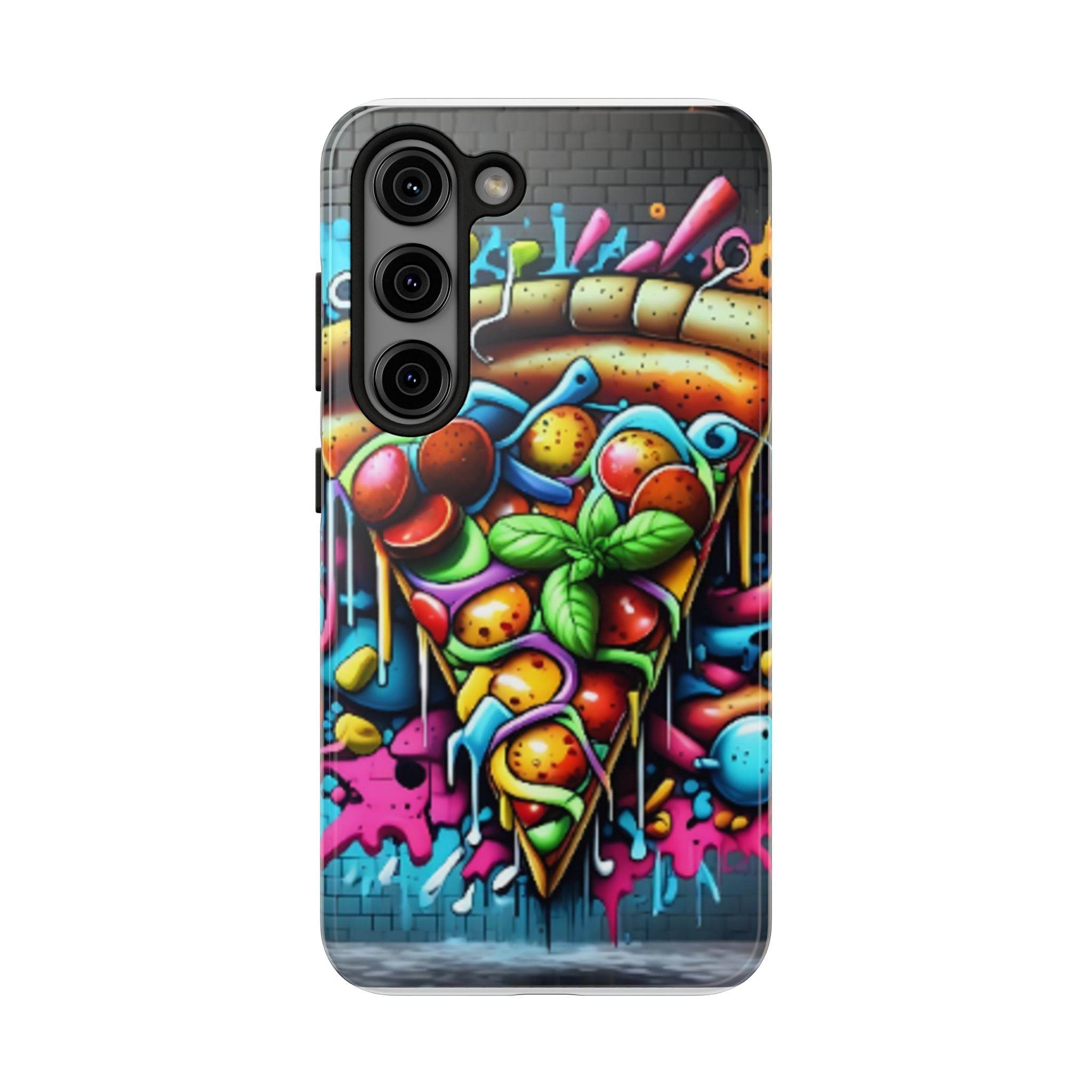 Graffiti Pizza Phone Case - Samsung Galaxy 21 22 23 24 Tough Case - Hook's Rubs & Spices