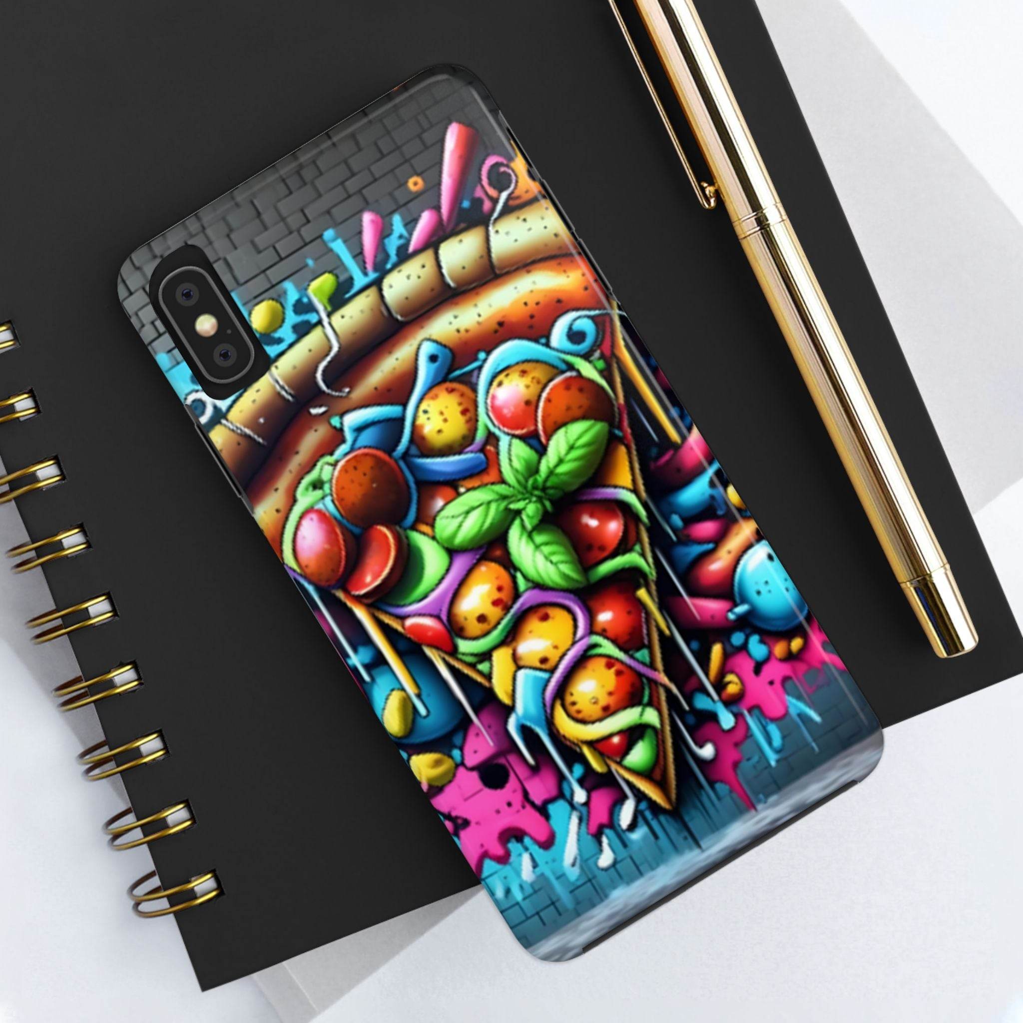 Graffiti Pizza Phone Case - iPhone Tough Case - Hook's Rubs & Spices