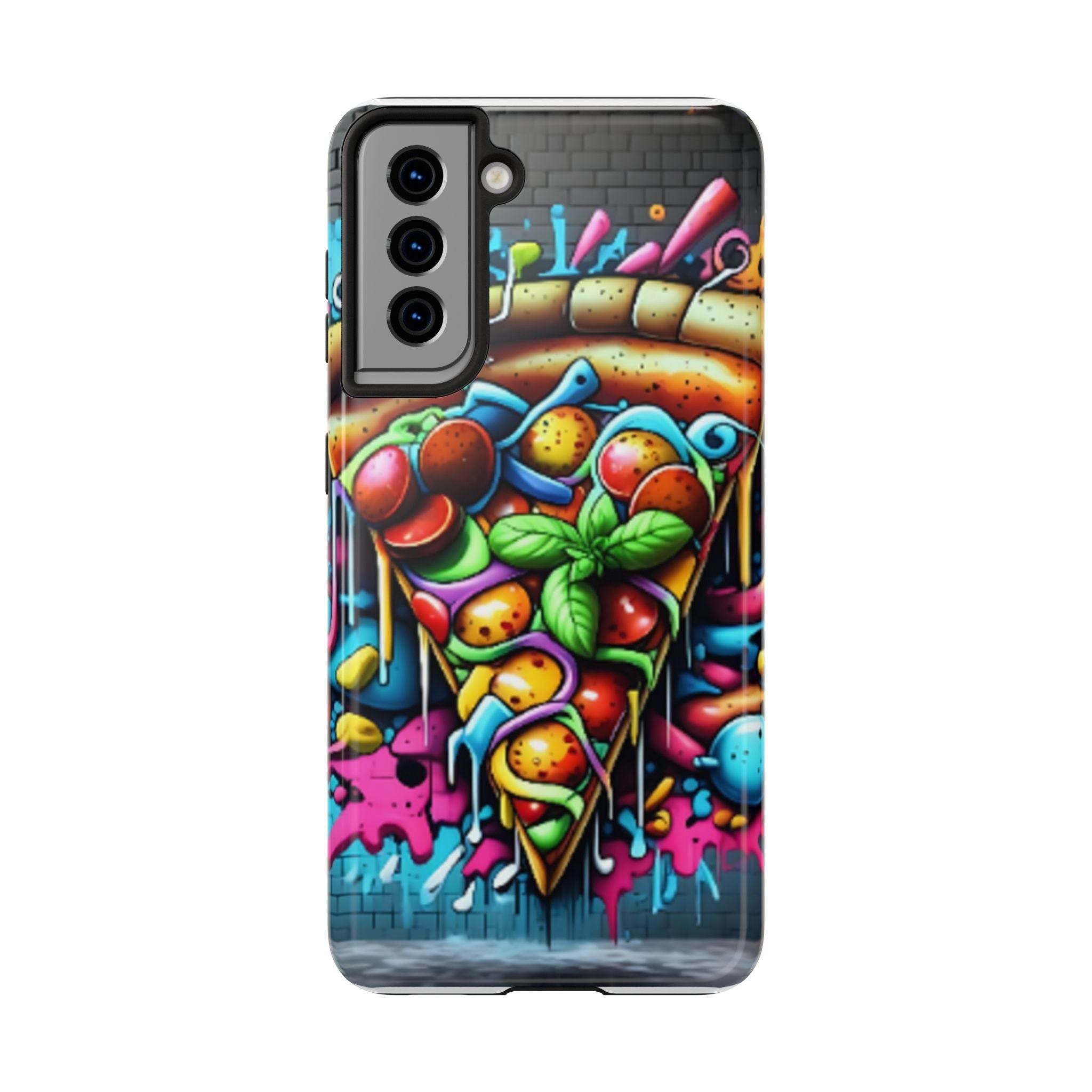 Graffiti Pizza Phone Case - Samsung Galaxy 21 22 23 24 Tough Case - Hook's Rubs & Spices