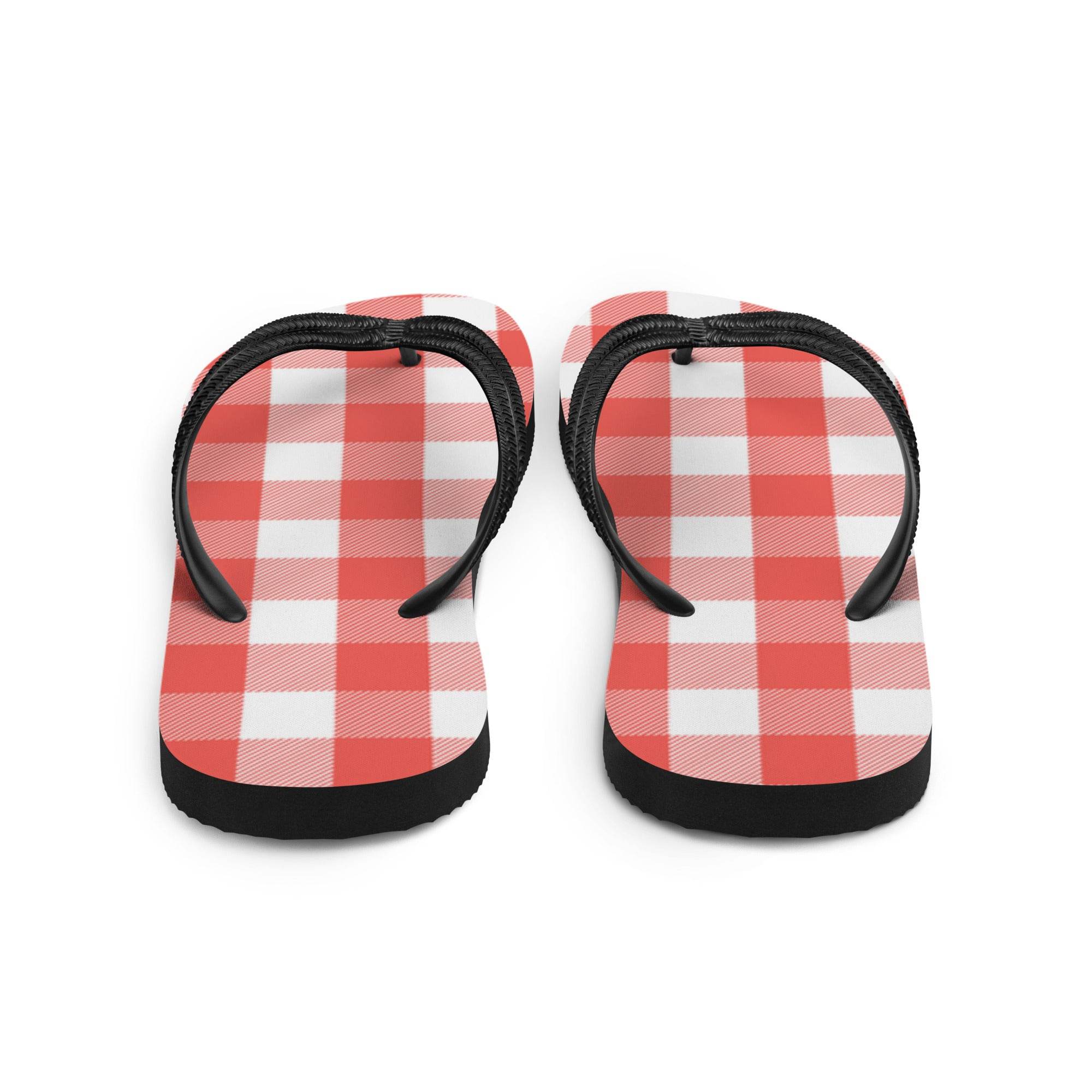 Picnic Tablecloth Flip-Flops - Hook's Rubs & Spices