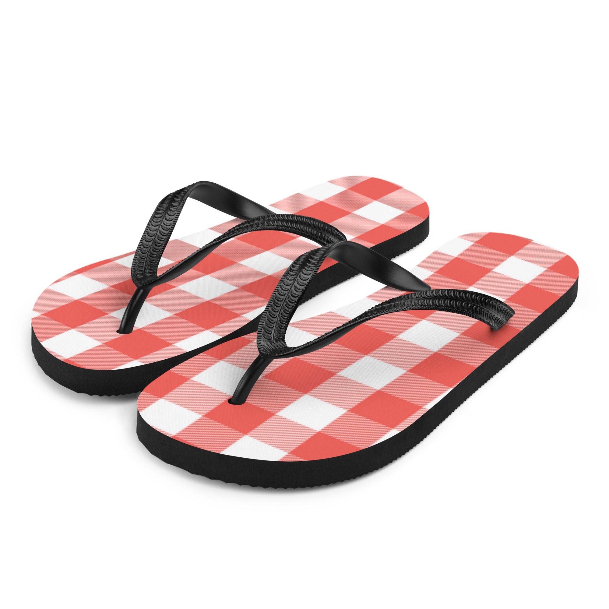 Picnic Tablecloth Flip-Flops - Hook's Rubs & Spices