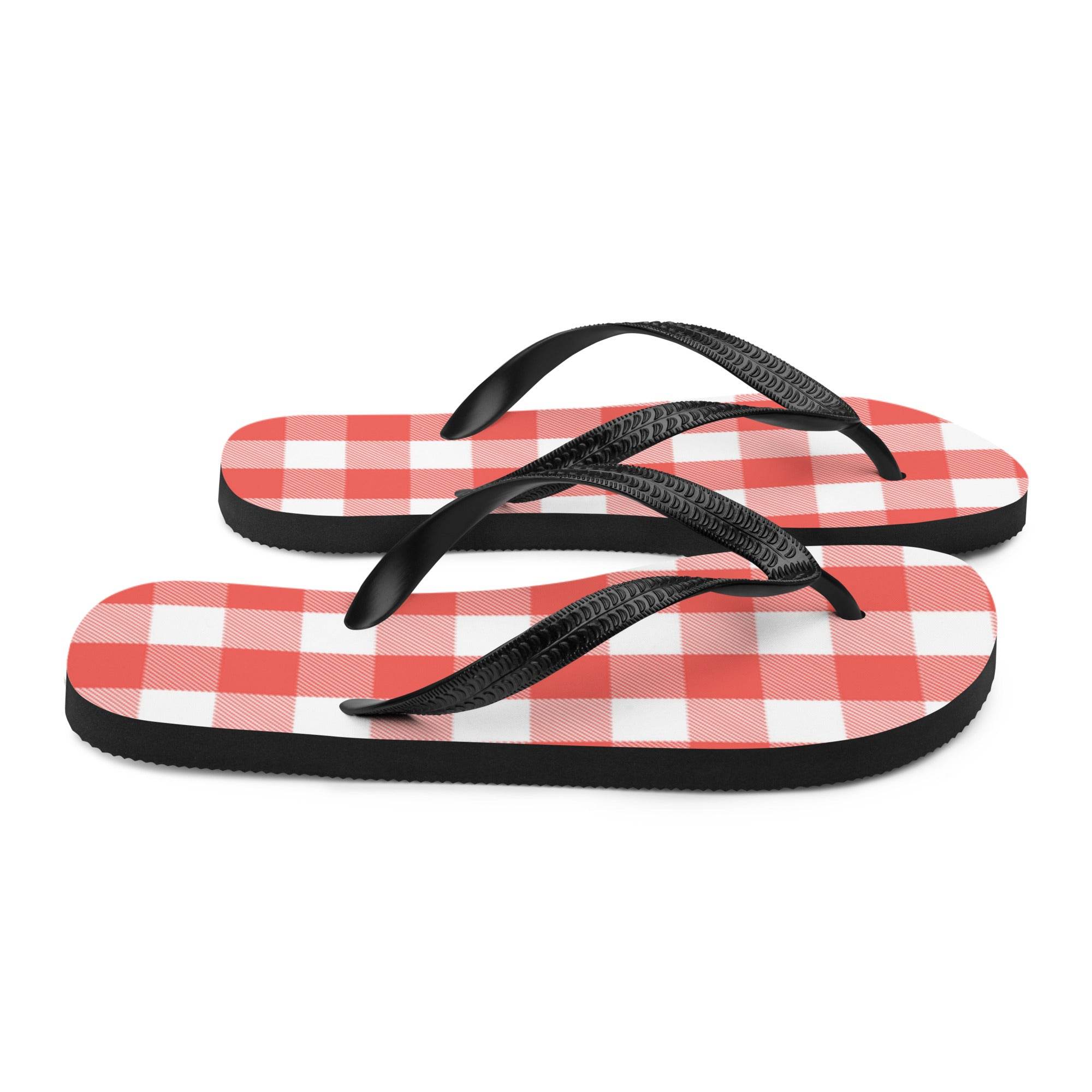 Picnic Tablecloth Flip-Flops - Hook's Rubs & Spices