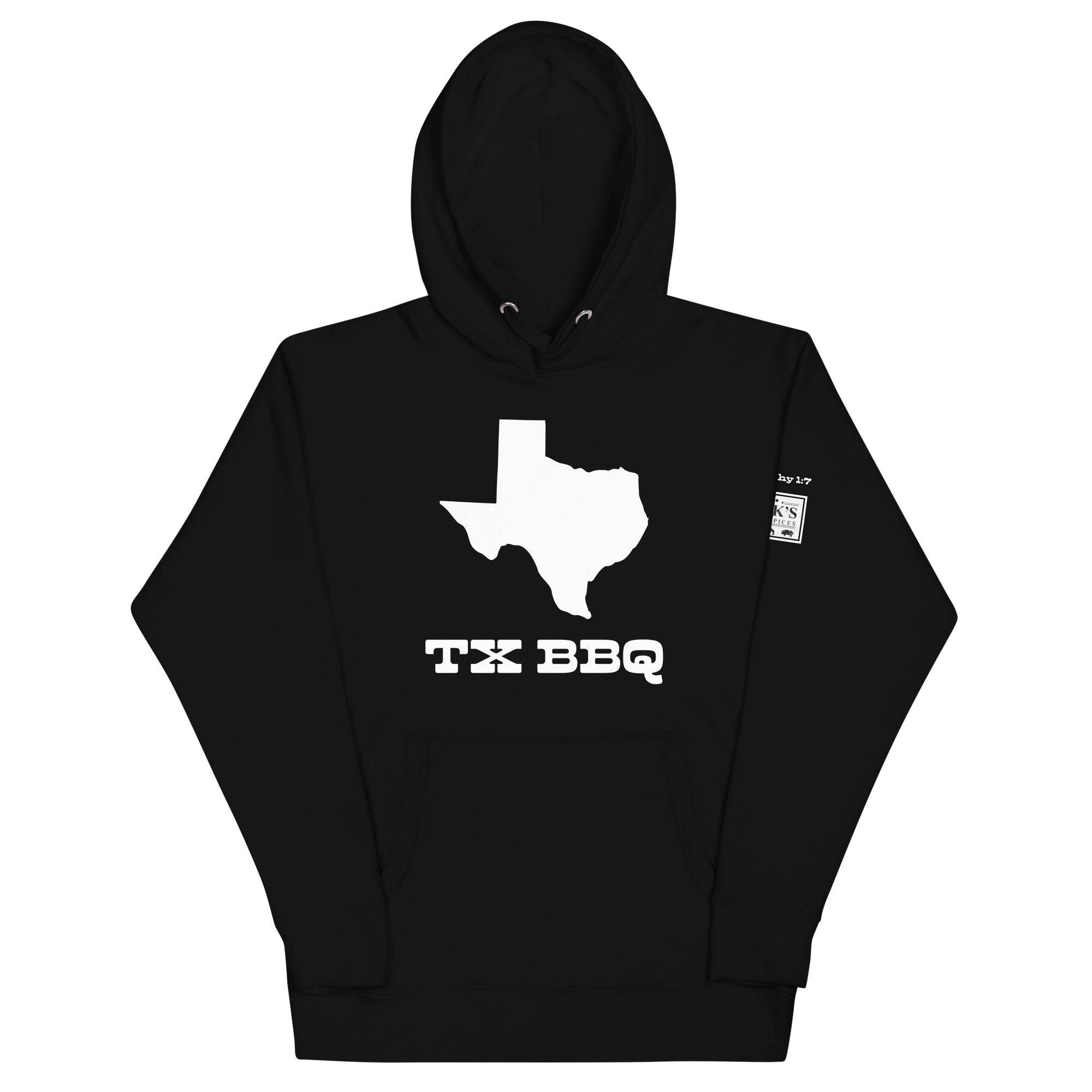 TX BBQ Hoodie - Hook's Rubs & Spices