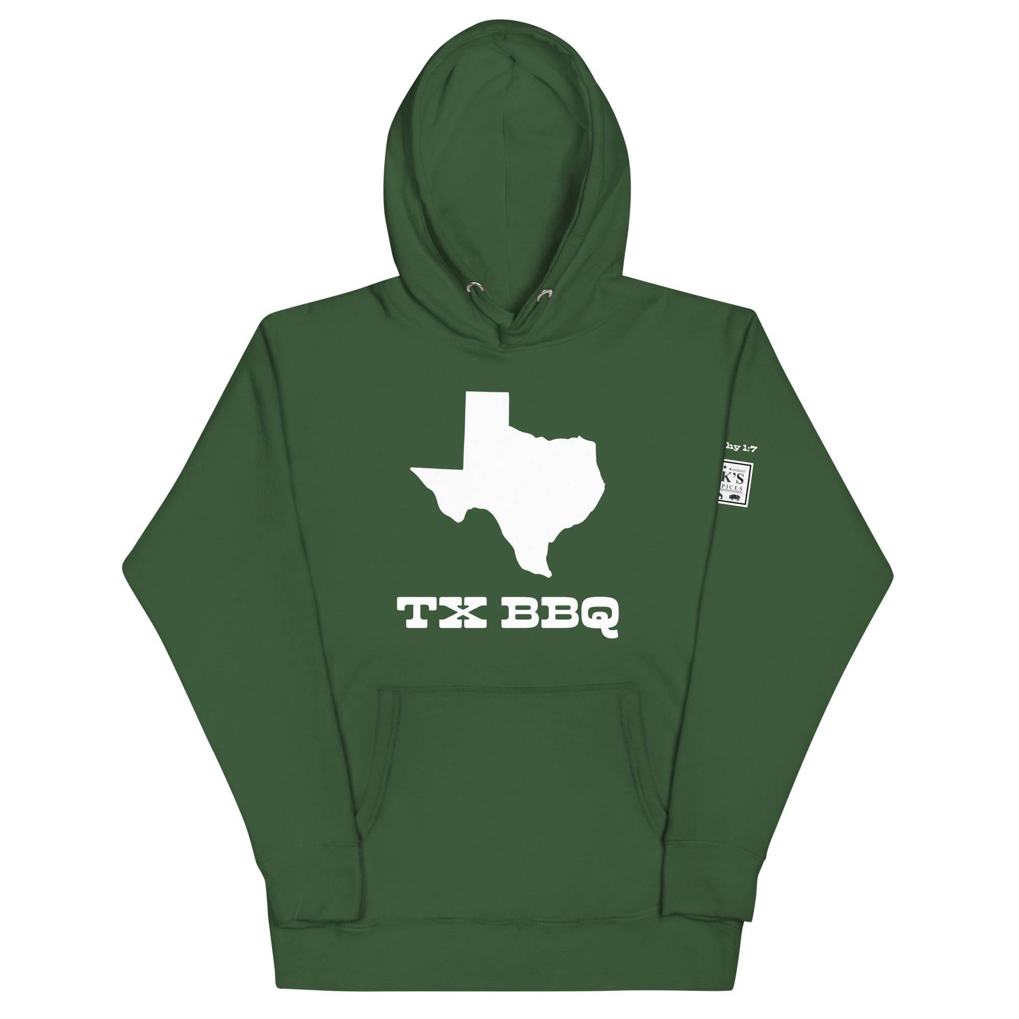 TX BBQ Hoodie - Hook's Rubs & Spices