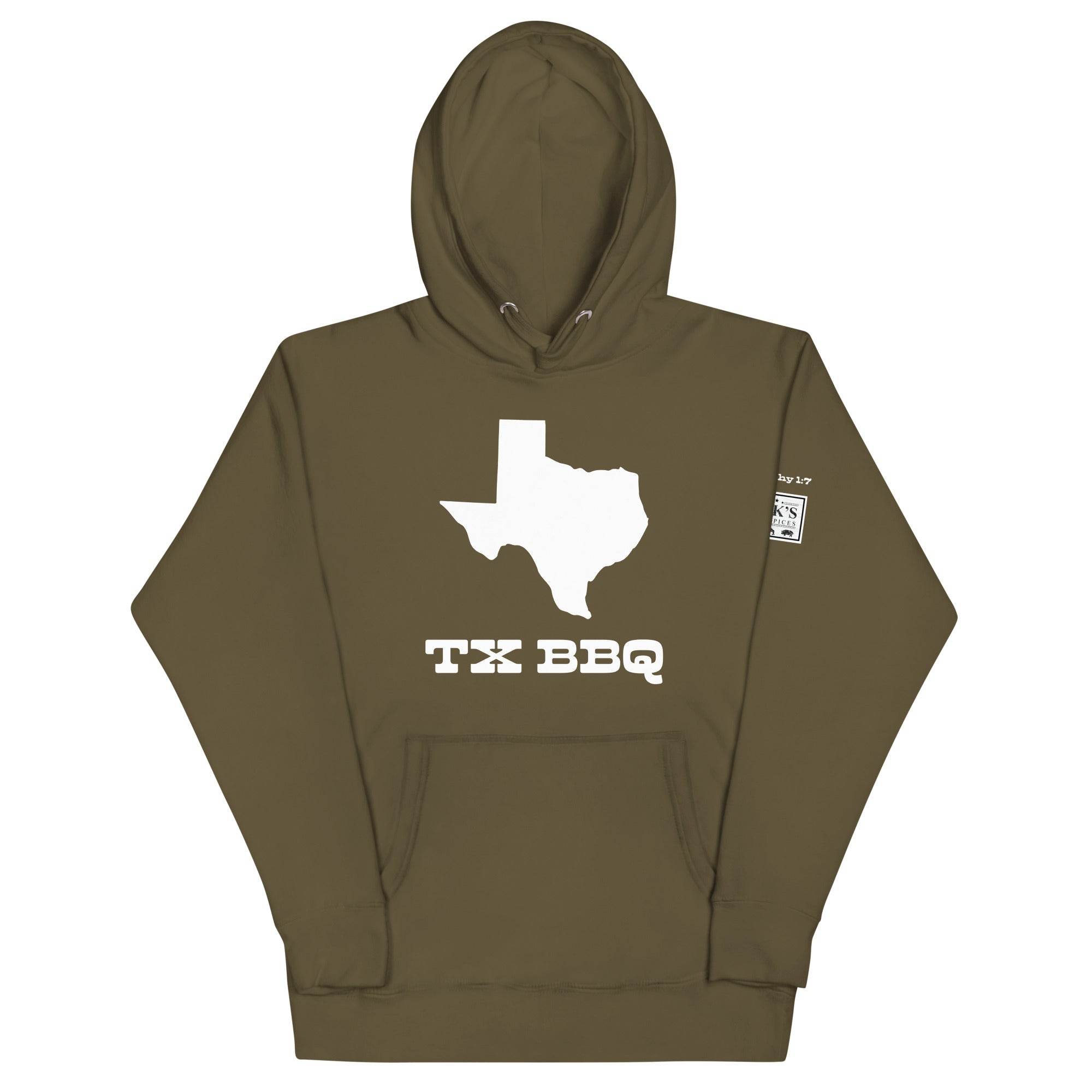 TX BBQ Hoodie - Hook's Rubs & Spices