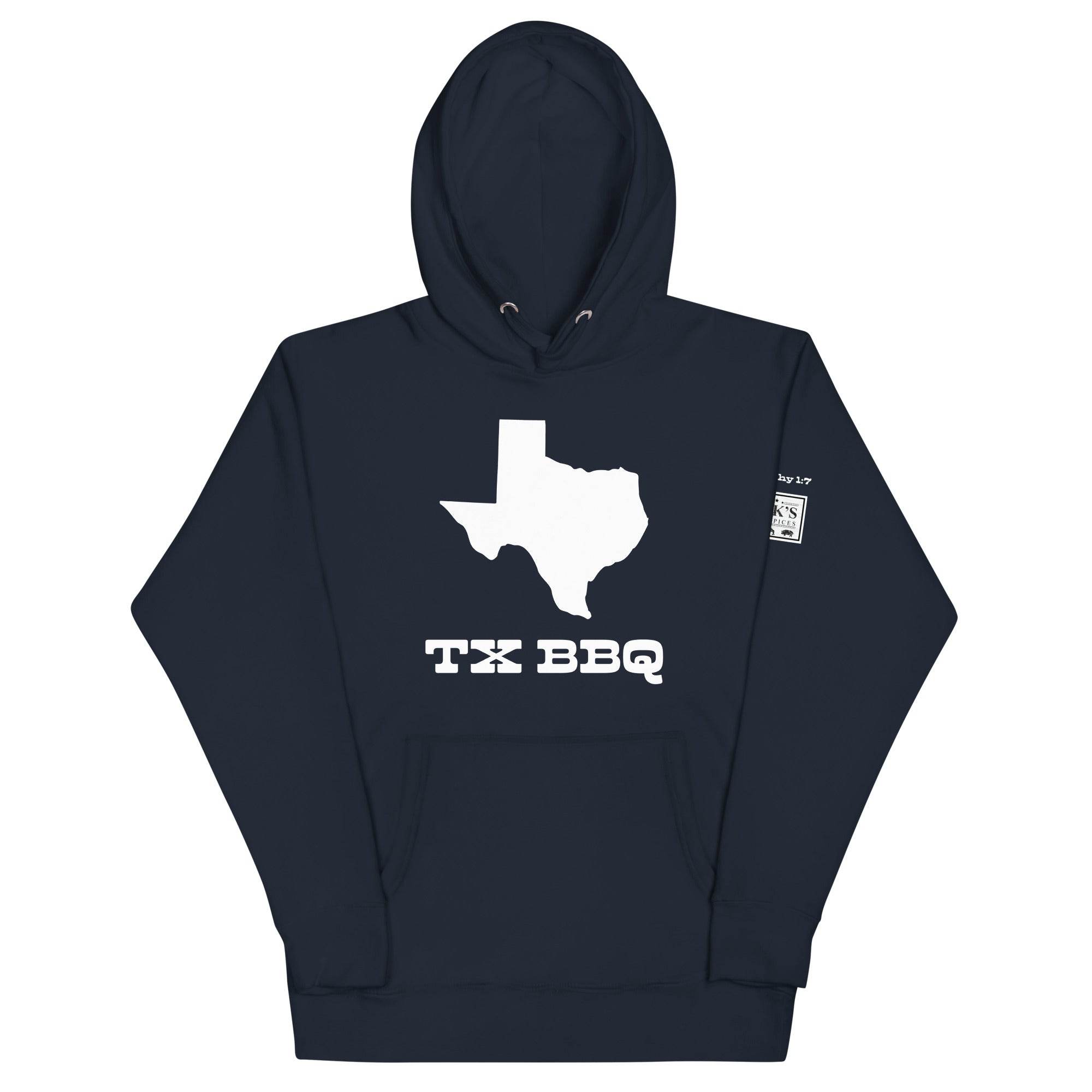 TX BBQ Hoodie - Hook's Rubs & Spices