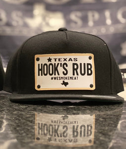 Hook’s Rub Vintage Texas License Plate Hat - White Plate