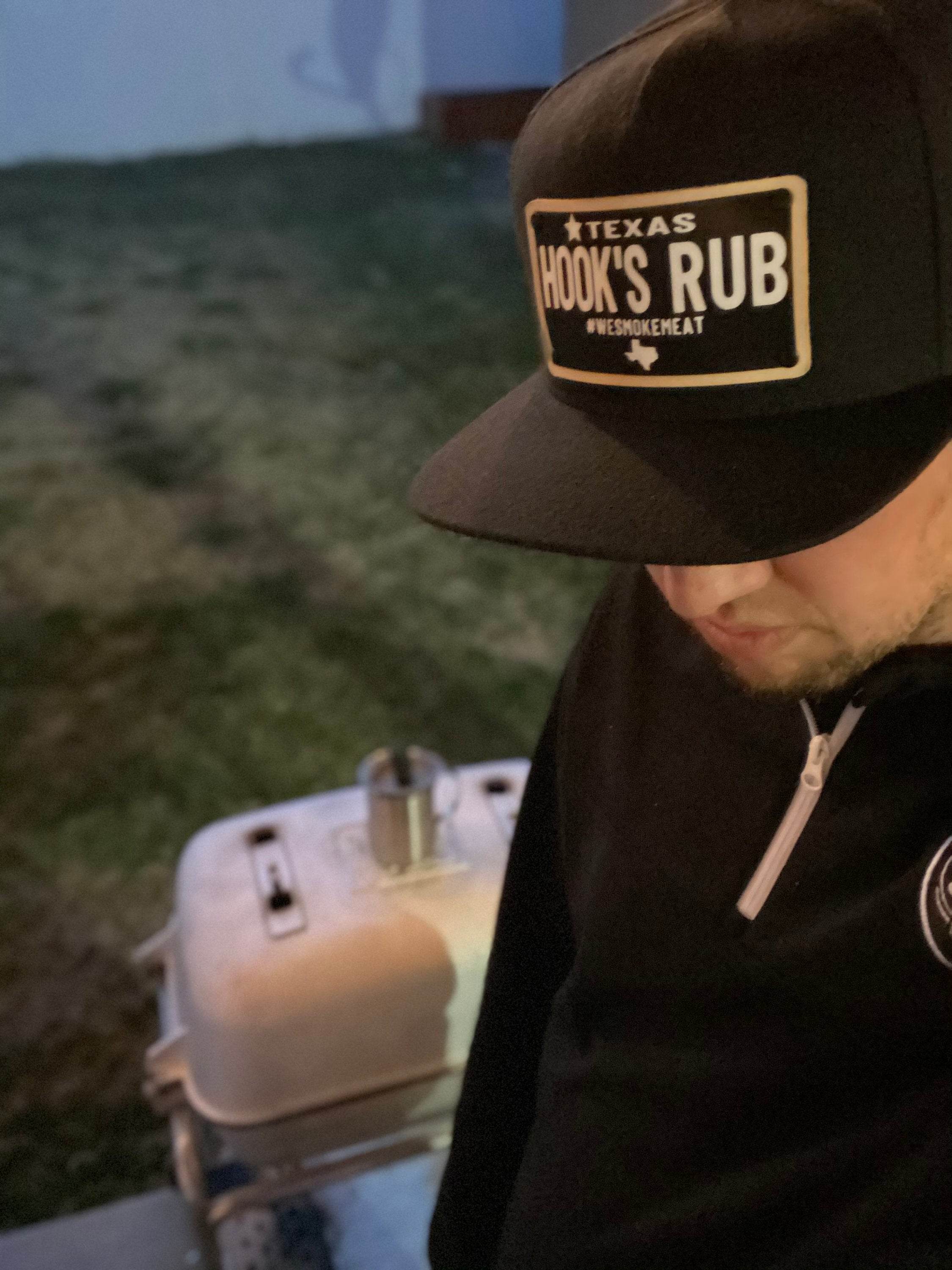 Hook’s Rub Vintage Texas License Plate Hat - Black Plate - Hook's Rubs & Spices