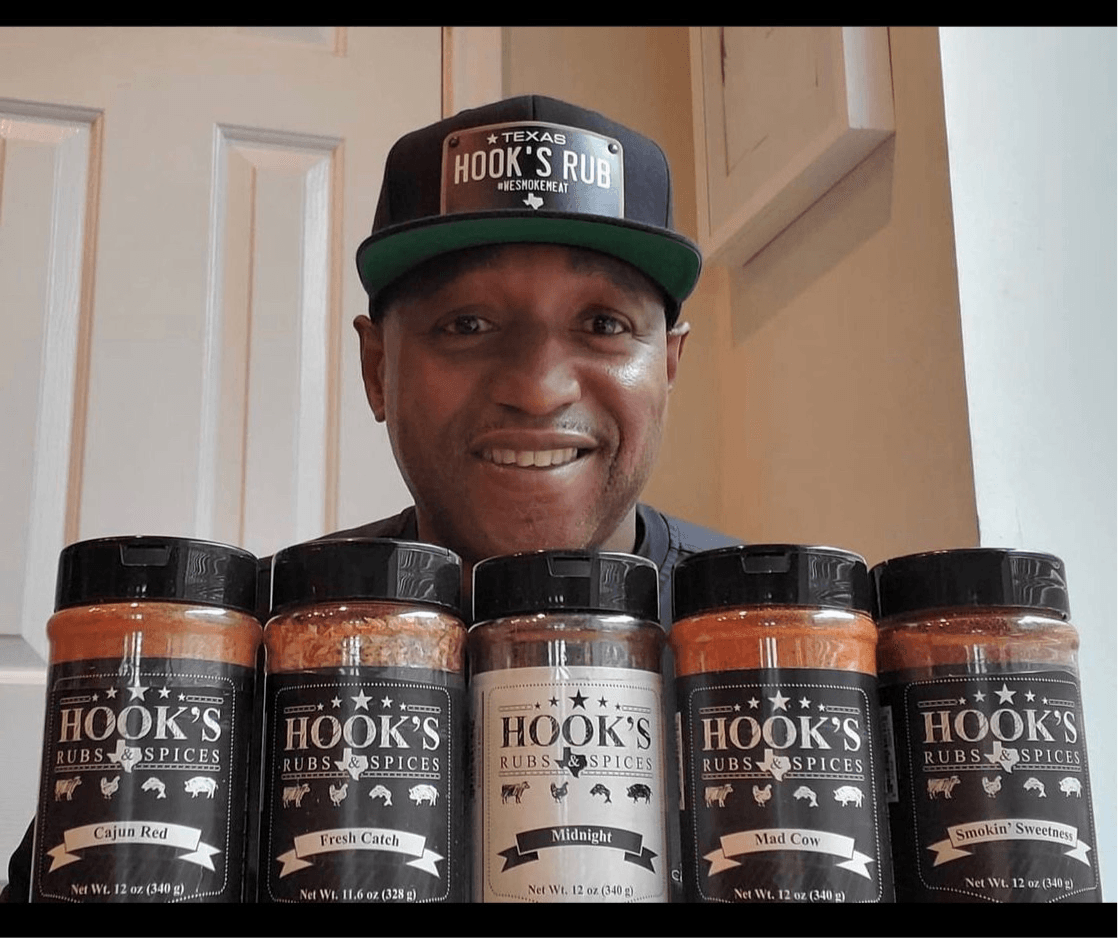 Hook’s Rub Vintage Texas License Plate Hat - Black Plate - Hook's Rubs & Spices