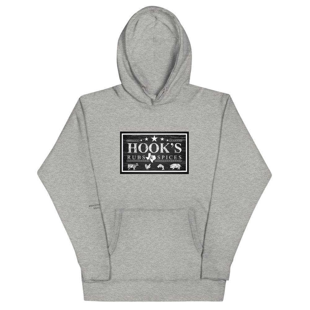 Hook's Rub Black Logo Hoodie - Hook's Rubs & Spices