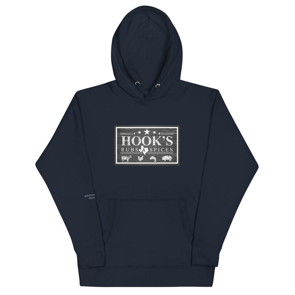 Hook's Rub Black Logo Hoodie - Hook's Rubs & Spices
